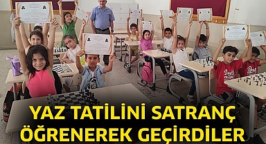 Yaz tatilini satranç öğrenerek geçirdiler