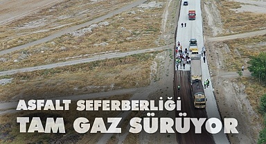 Asfalt seferberliği sürüyor