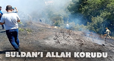 Buldan’daki yangında faciadan dönüldü