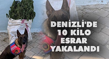 Denizli'de 10 kilo esrar yakalandı