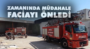 Fabrikada çıkan yangın büyümeden söndürüldü
