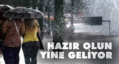 Gök gürültülü sağanak yağış bekleniliyor