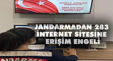 Jandarmadan 283 internet sitesine erişim engeli