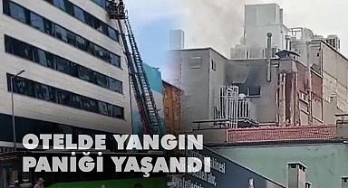 Otelde yangın paniği yaşandı