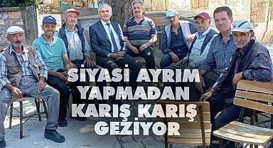 Siyasi ayrım yapmadan karış karış geziyor
