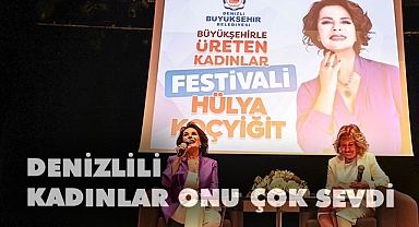 Usta Oyuncu Hülya Koçyiğit Denizlili kadınlarla buluştu