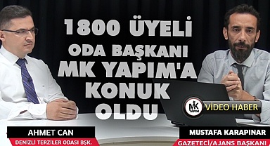 1800 üyeli başkan Can, MK YAPIM'a konuk oldu.