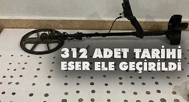 312 adet tarihi eser ele geçirildi