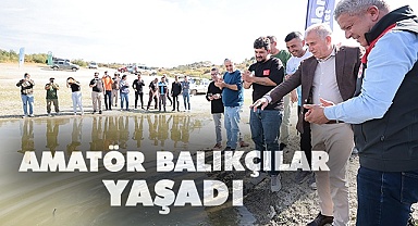 Amatör balıkçılar yaşadı