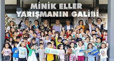 Atık pil toplamak için yarıştılar