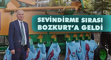 Başkan Zolan Bozkurt’a eli dolu gitti
