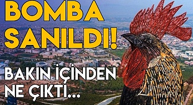 Bomba sanıldı! Bakın içinden ne çıktı…