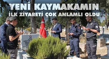 Kaymakam ilk ziyaretini şehit ailesine yaptı