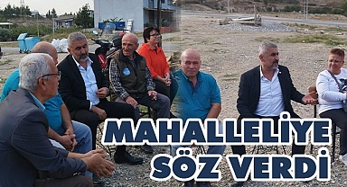 Mahalleliye “biz yapacağız” sözünü verdi