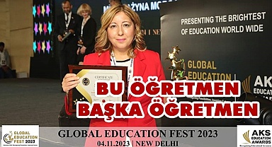 Türkiye’nin 5 ‘Küresel Öğretmen’inden 1’i oldu