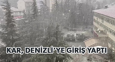 Çameli'nde yoğun kar yağışı etkili oluyor