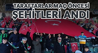 Denizlispor, Derincespor ve taraftarlar şehitleri andı
