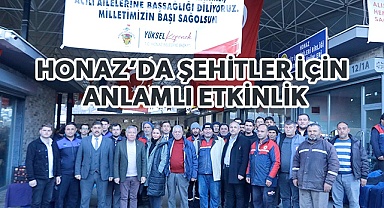 Honaz Belediyesinden şehitler için anlamlı etkinlik