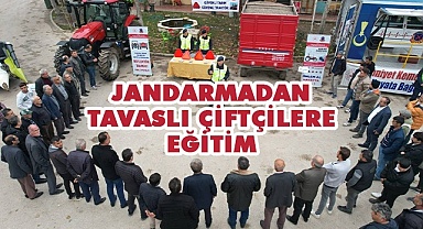 Jandarma Tavaslı çiftçilere eğitim verdi