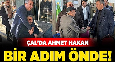 Çal’da Ahmet Hakan bir adım önde!