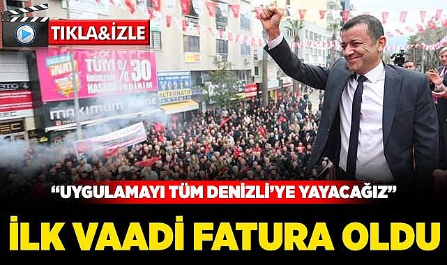 Çavuşoğlu’nun ilk vaadi fatura oldu