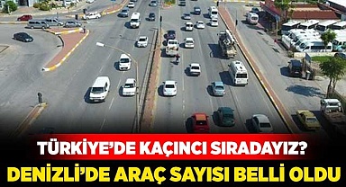 Denizli'de araç sayısı belli oldu