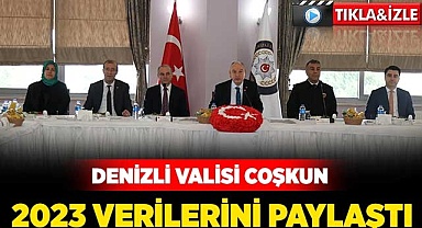 Denizli Valisi Coşkun, 2023 verilerini paylaştı