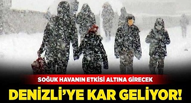 Denizli'ye Kar Yağıyor!