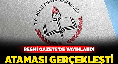 Resmi Gazete'de yayınladı