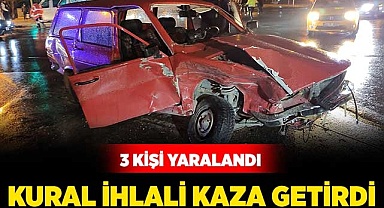 Kural ihlali kaza getirdi