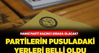 Partilerin pusuladaki yerleri belli oldu