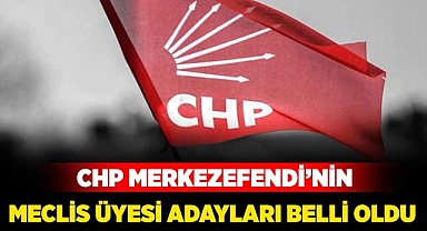 CHP Merkezefendi'de meclis üyesi adayları belli oldu
