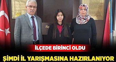 İlçe birinciliği geldi, sıra il yarışmasında!