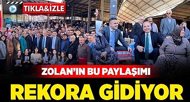 Zolan’ın bu paylaşımı rekora gidiyor