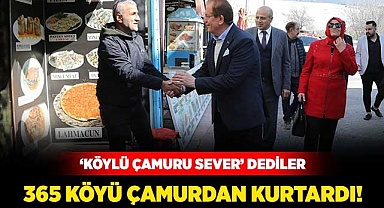 365 köyü çamurdan kurtardı