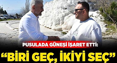 Berberoğlu, pusulada güneşi işaret etti