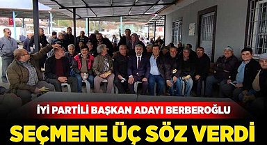 Berberoğlu, seçmene üç söz verdi