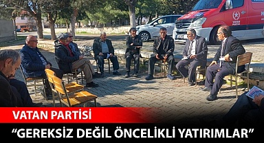 Çobanoğlu: “Gereksiz değil, öncelikli yatırımlar” dedi