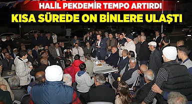 Halil Pekdemir on binlere ulaştı