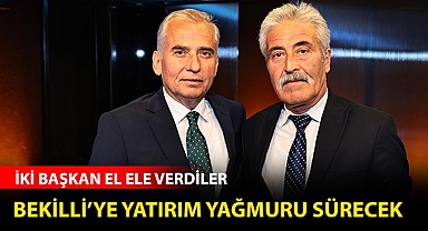 İki başkan el ele verdiler