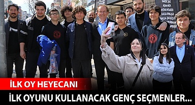 İlk oy heyecanı başladı