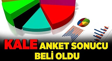 Kale anket sonucu belli oldu
