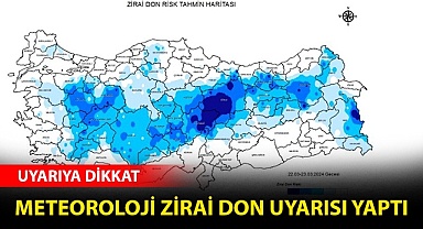 Meteoroloji Denizli için zirai don uyarısı