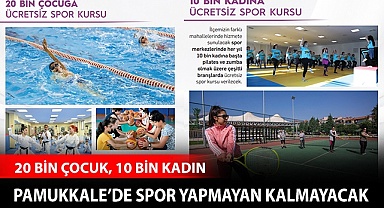 Pamukkale’de spor yapmayan kalmayacak
