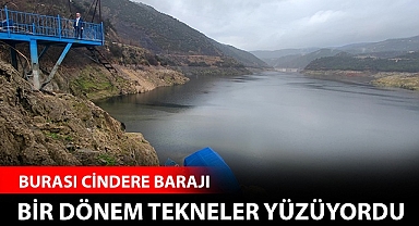 Tekneyle gezilebilen barajda ürküten manzara