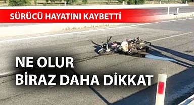 Acıpayam'da sürücü hayatını kaybetti