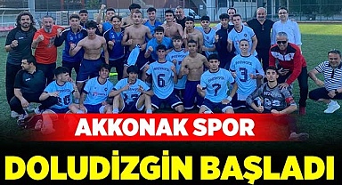 Akkonak Spor doludizgin başladı