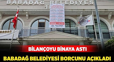 Babadağ Belediyesi'nin borcu açıklandı