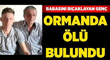 Babasını bıçaklayan genç ormanda ölü bulundu