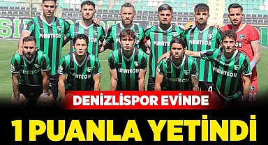 Denizlispor evinde 1 puanla yetindi